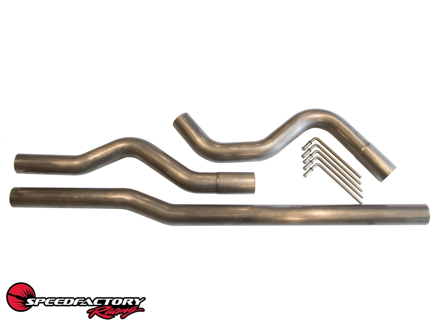 SpeedFactory Racing 3" Stainless Steel Mandrel Bent Cat-Back Exhaust Piping Kit