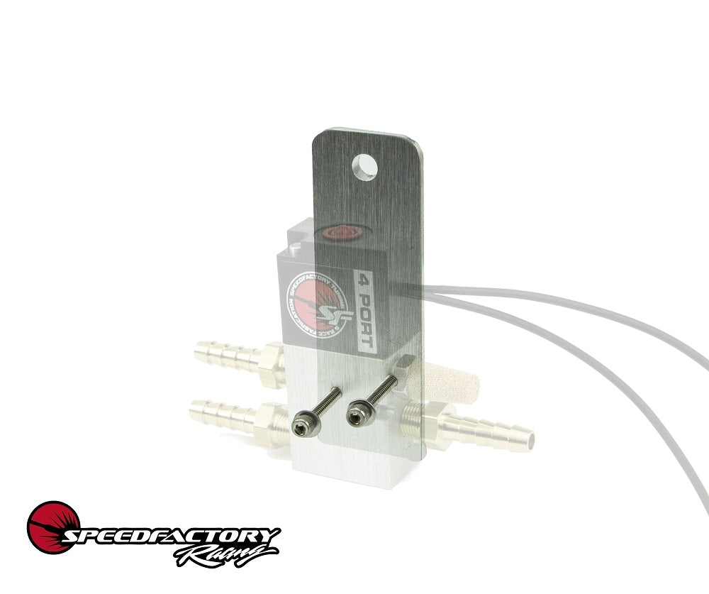 SpeedFactory Racing 3-Port Boost Control Solenoid Mounting Bracket with Hardware